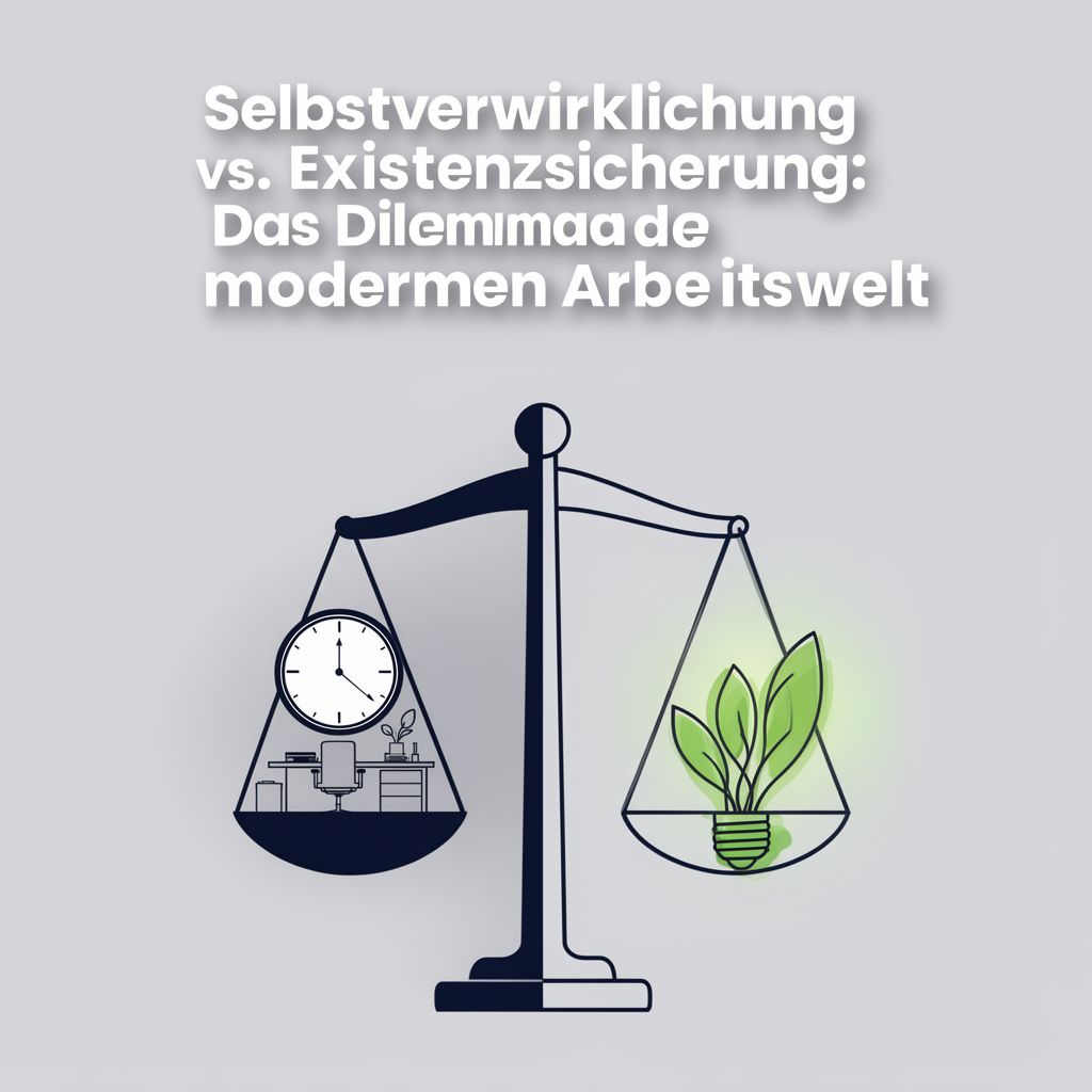 Selbstverwirklichung vs. Existenzsicherung: Das Dilemma der modernen Arbeitswelt