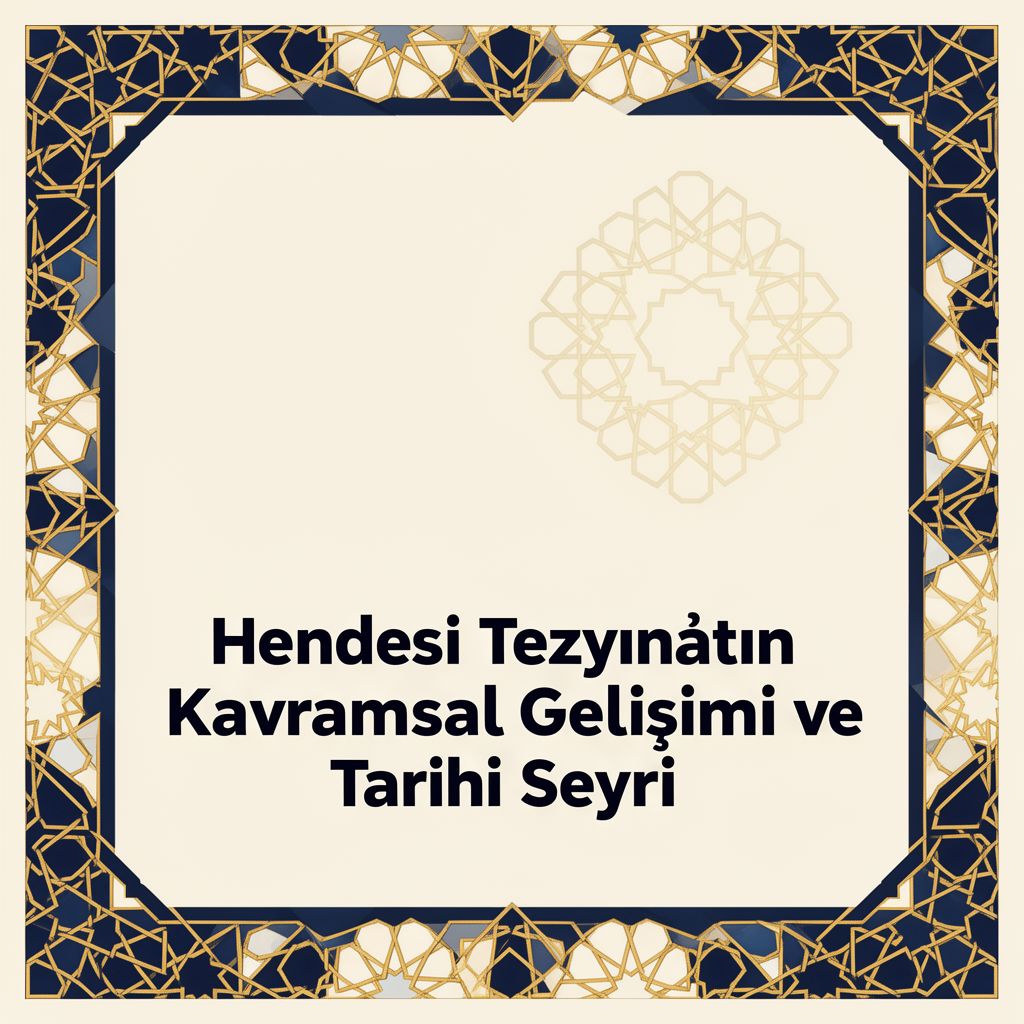 Hendesî Tezyînâtın Kavramsal Gelişimi ve Tarihi Seyri