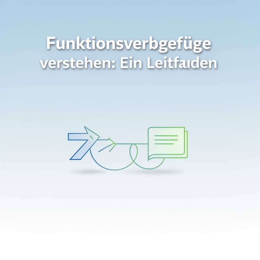 Funktionsverbgefüge verstehen: Ein Leitfaden