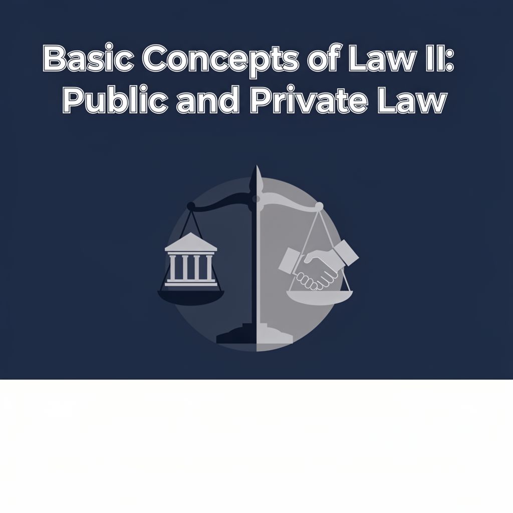 Basic Concepts of Law II: Public and Private Law