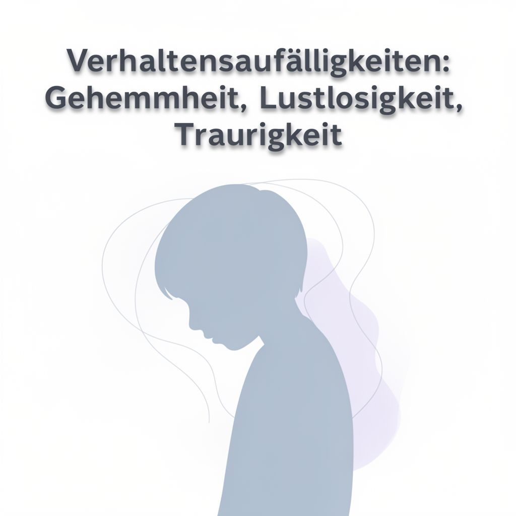 Verhaltensauffälligkeiten: Gehemmtheit, Lustlosigkeit, Traurigkeit