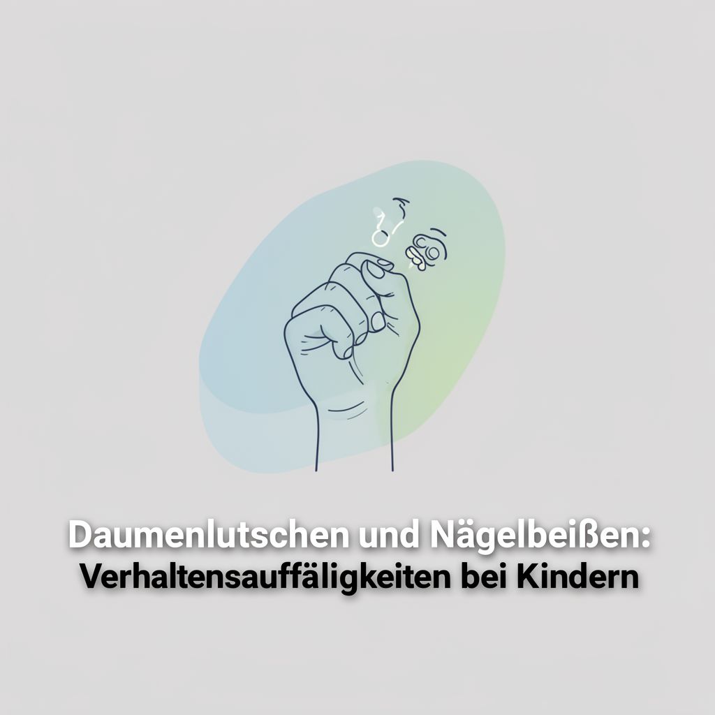 Daumenlutschen und Nägelbeißen: Verhaltensauffälligkeiten bei Kindern