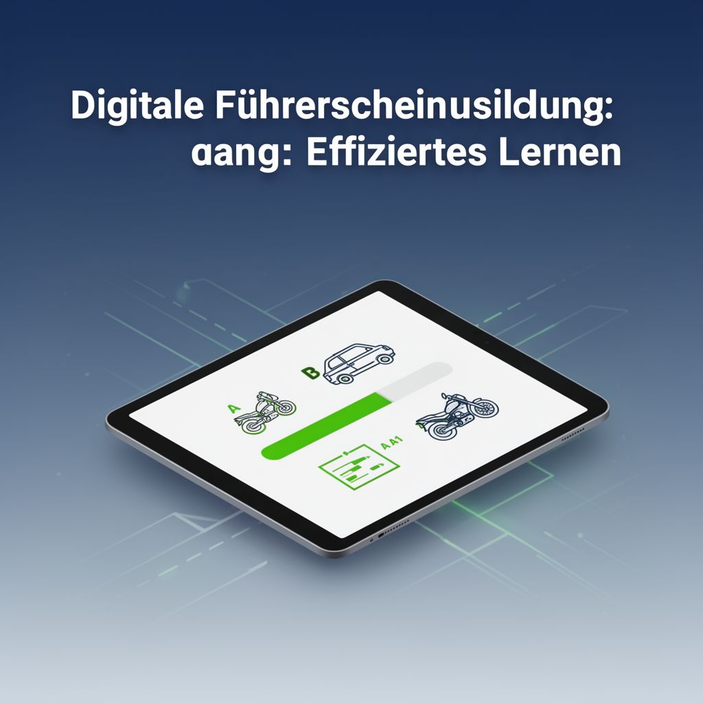 Digitale Führerscheinausbildung: Effizientes Lernen