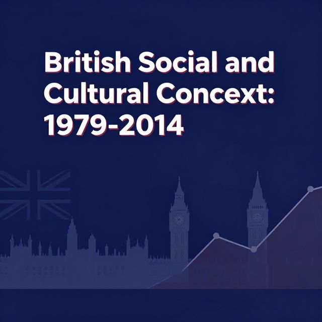 British Social and Cultural Context: 1979-2014