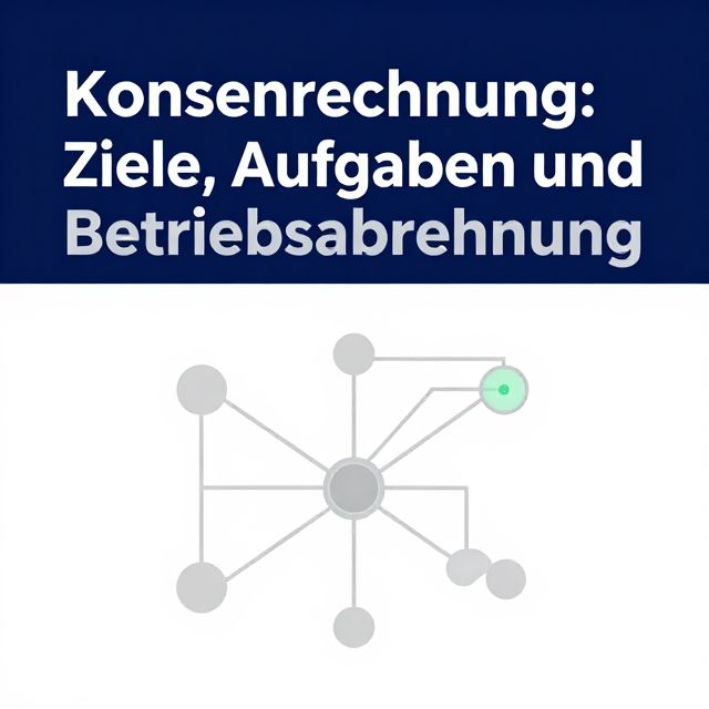 Kostenrechnung: Ziele, Aufgaben und Betriebsabrechnung
