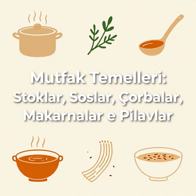 Mutfak Temelleri: Stoklar, Soslar, Çorbalar, Makarnalar ve Pilavlar
