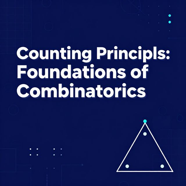 Counting Principles: Foundations of Combinatorics