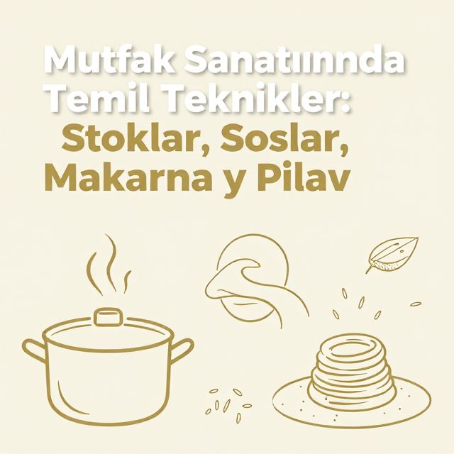 Mutfak Sanatlarında Temel Teknikler: Stoklar, Soslar, Makarna ve Pilav