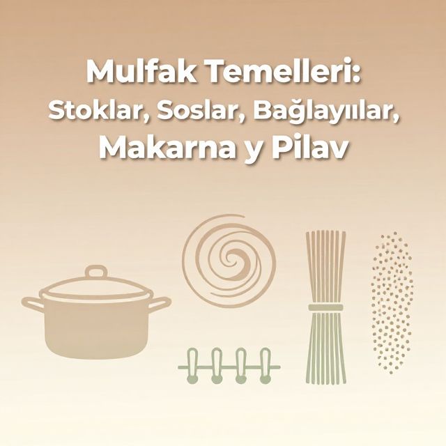 Mutfak Temelleri: Stoklar, Soslar, Bağlayıcılar, Makarna ve Pilav