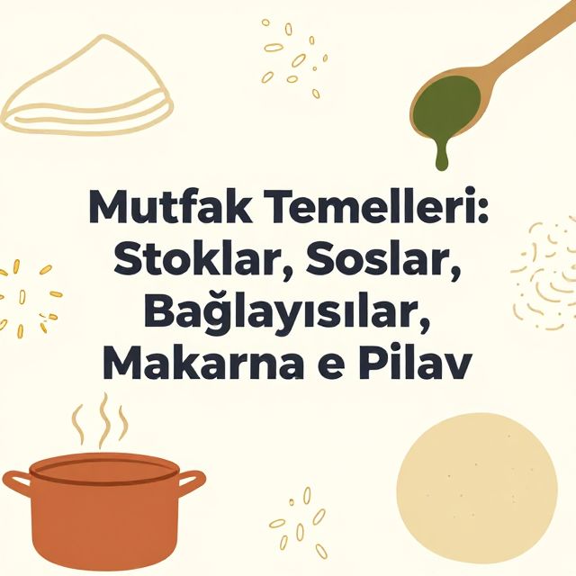 Mutfak Temelleri: Stoklar, Soslar, Bağlayıcılar, Makarna ve Pilav