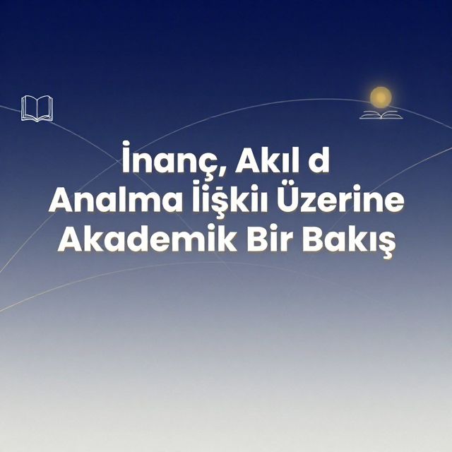 İnanç, Akıl ve Anlama İlişkisi Üzerine Akademik Bir Bakış