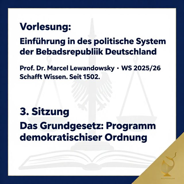 Das Grundgesetz: Programm demokratischer Ordnung in der Bundesrepublik Deutschland