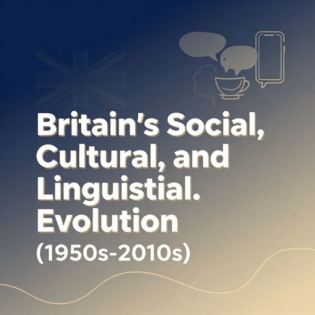Britain's Social, Cultural, and Linguistic Evolution (1950s-2010s)
