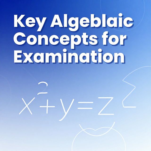 Key Algebraic Concepts for Examination