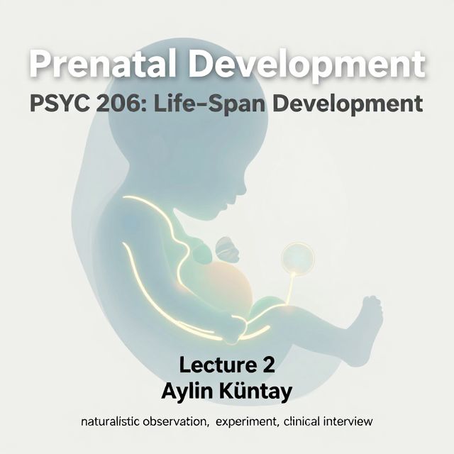 Prenatal Development: Stages and Processes