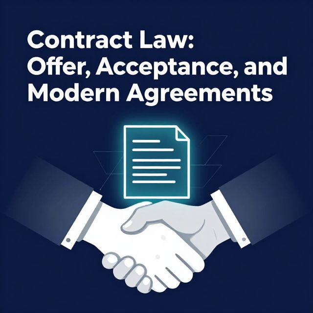 Contract Law: Offer, Acceptance, and Modern Agreements
