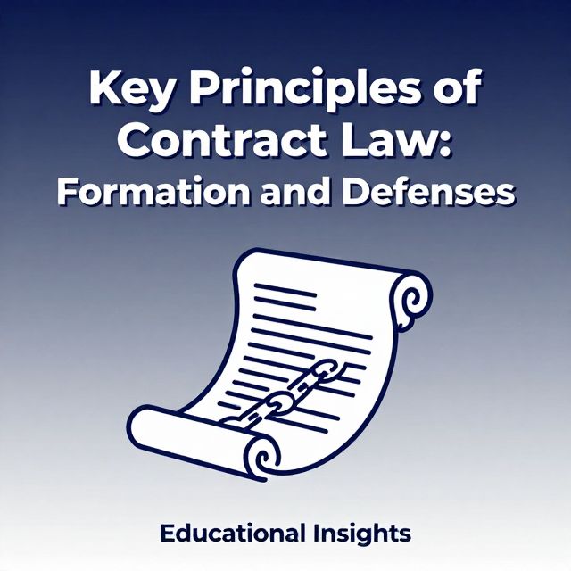 Key Principles of Contract Law: Formation and Defenses