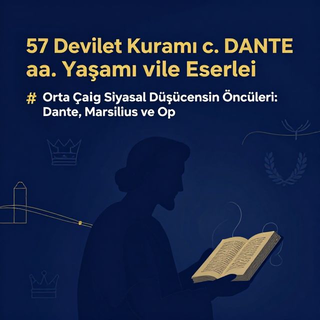 Orta Çağ'ın Siyasal Düşünceye Katkıları: Dante, Marsilius, Ockham