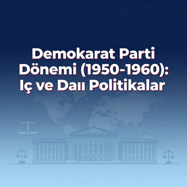 Demokrat Parti Dönemi (1950-1960): İç ve Dış Politikalar