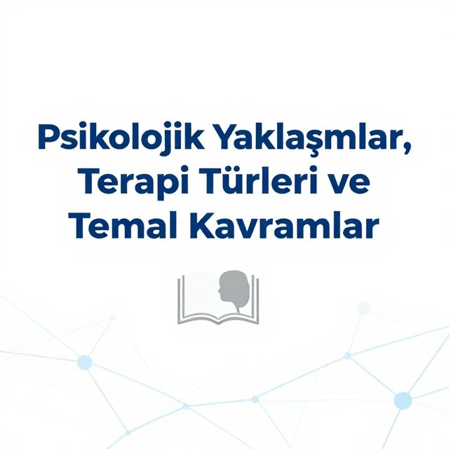 Psikolojik Yaklaşımlar, Terapi Türleri ve Temel Kavramlar