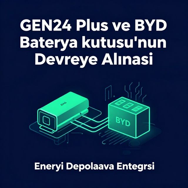 GEN24 Plus ve BYD Batarya Kutusu'nun Devreye Alınması