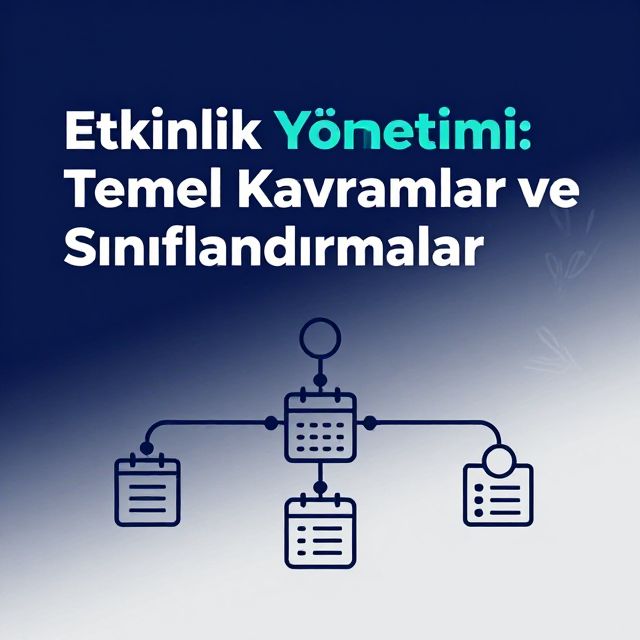 Etkinlik Yönetimi: Temel Kavramlar ve Sınıflandırmalar