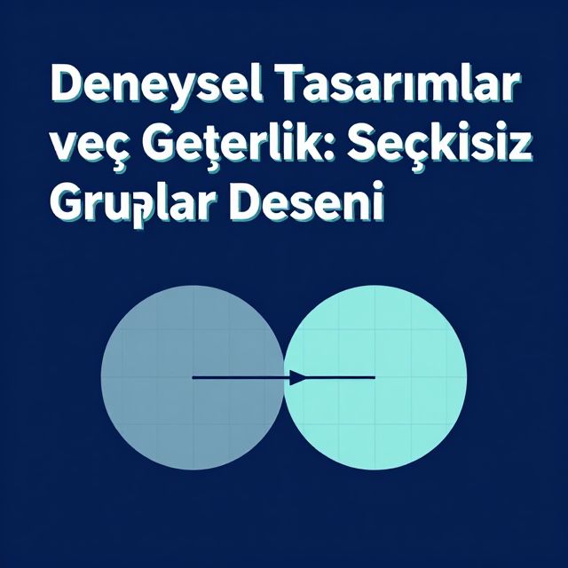 Deneysel Tasarımlar ve İç Geçerlik: Seçkisiz Gruplar Deseni