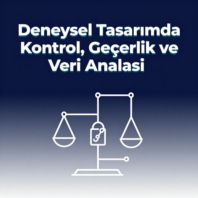 Deneysel Tasarımda Kontrol, Geçerlik ve Veri Analizi