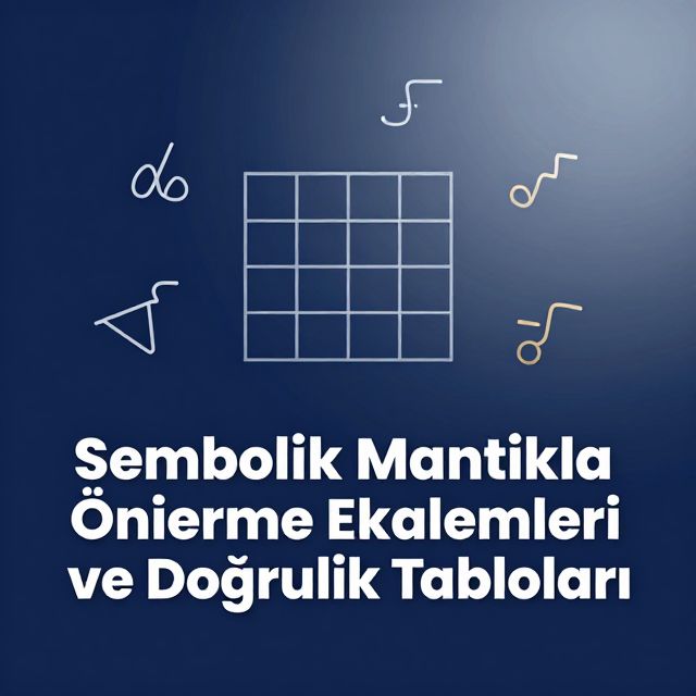 Sembolik Mantıkta Önerme Eklemleri ve Doğruluk Tabloları