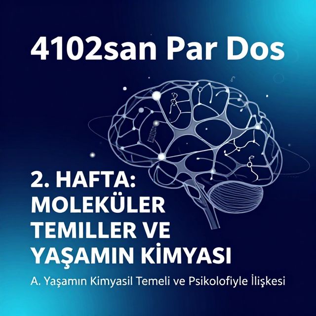 Moleküler Temeller ve Yaşamın Kimyası: Psikolojinin Biyolojik Altyapısı