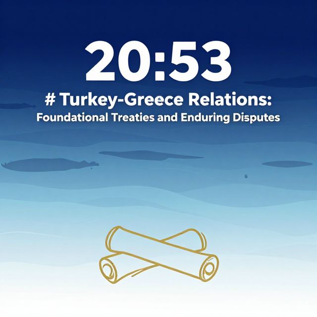 Turkey-Greece Relations: Treaties and Disputes