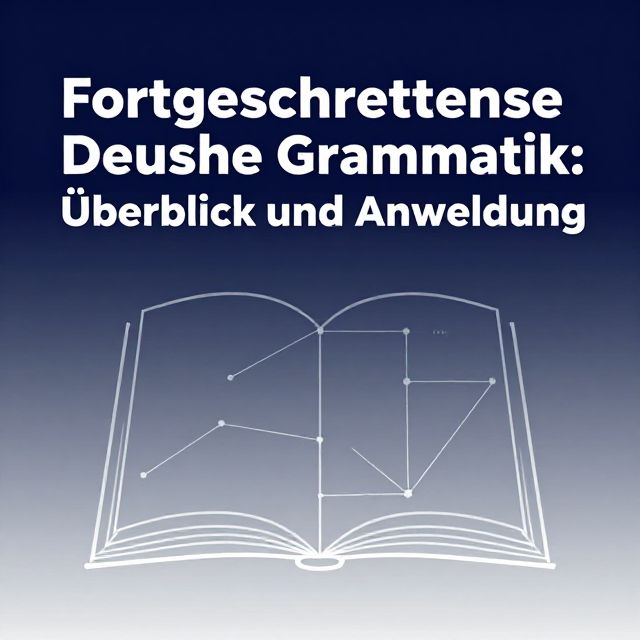 Fortgeschrittene Deutsche Grammatik: Überblick und Anwendung
