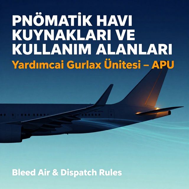 Uçaklarda Pnömatik Hava Kaynakları ve Yönetimi