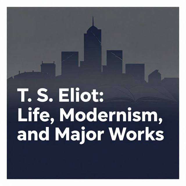 T. S. Eliot: Life, Modernism, and Major Works