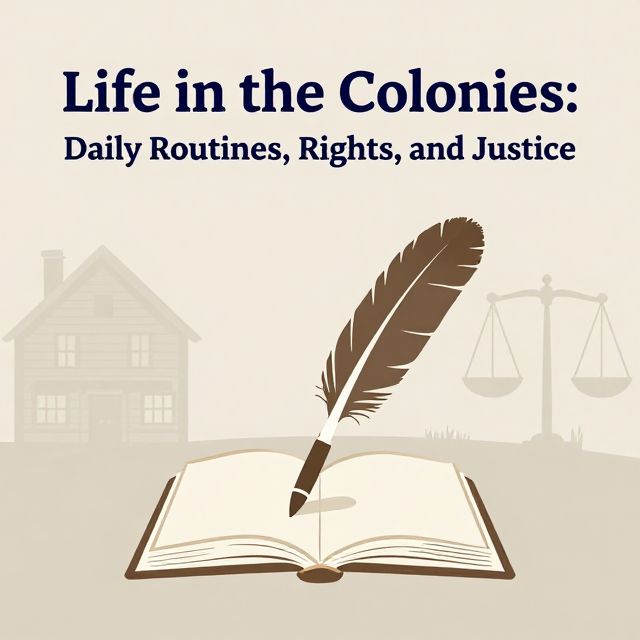 Life in the Colonies: Daily Routines, Rights, and Justice