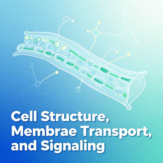 Cell Structure, Membrane Transport, and Signaling