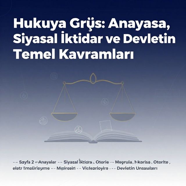 Anayasa, Siyasal İktidar ve Devletin Temel Kavramları