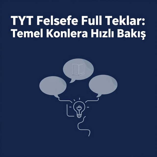 TYT Felsefe Full Tekrar: Temel Konulara Hızlı Bakış