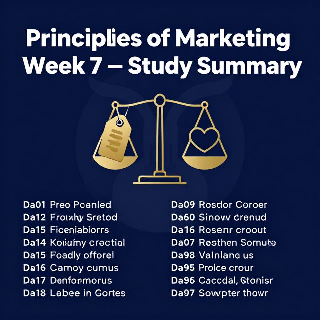 Principles of Marketing: Pricing Strategies