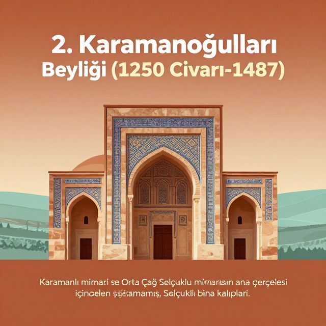 Karamanoğulları Beyliği Mimarisinin Özellikleri
