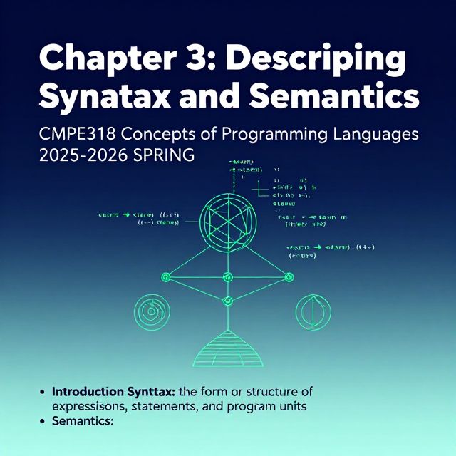 Describing Programming Language Syntax and Semantics
