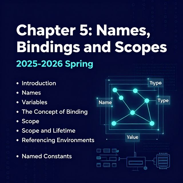 Names, Bindings, and Scopes in Programming Languages