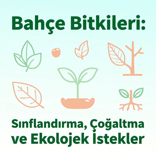 Bahçe Bitkileri: Sınıflandırma, Çoğaltma ve Ekolojik İstekler