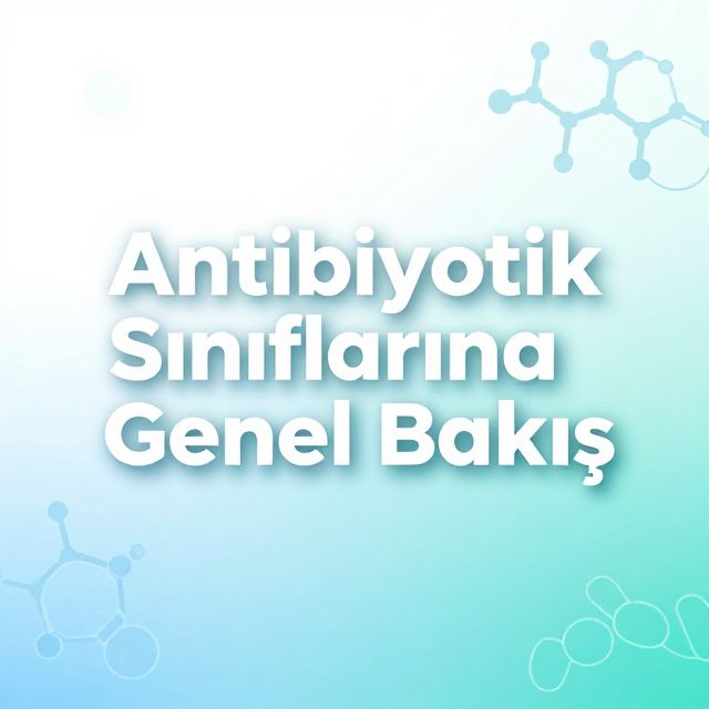 Antibiyotik Sınıflarına Genel Bakış