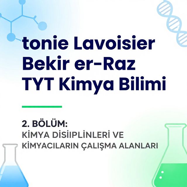 Kimya Disiplinleri ve Çalışma Alanları