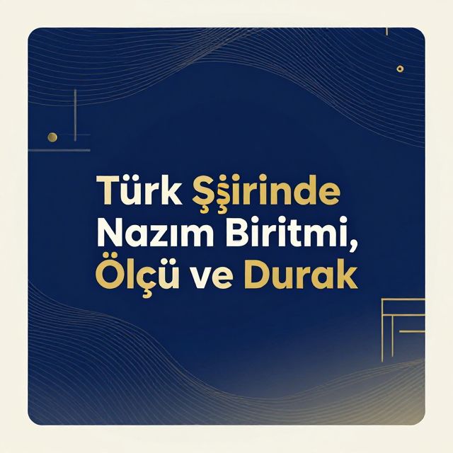 Türk Şiirinde Nazım Birimi, Ölçü ve Durak