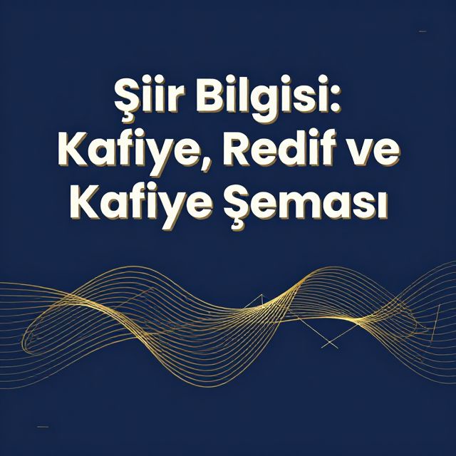 Şiir Bilgisi: Kafiye, Redif ve Kafiye Şeması - kapak