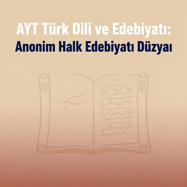AYT Türk Dili ve Edebiyatı: Anonim Halk Edebiyatı Düzyazı