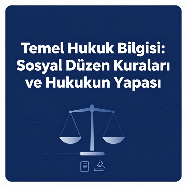Temel Hukuk Bilgisi: Sosyal Düzen Kuralları ve Hukukun Yapısı