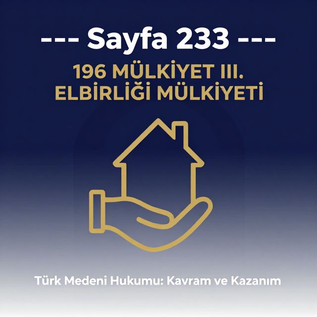 Türk Medeni Hukukunda Mülkiyet Kavramları